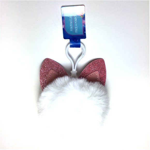 *3/$15* Fun Pom Pom with Sparkly Cat Ears Clip - Picture 3 of 4